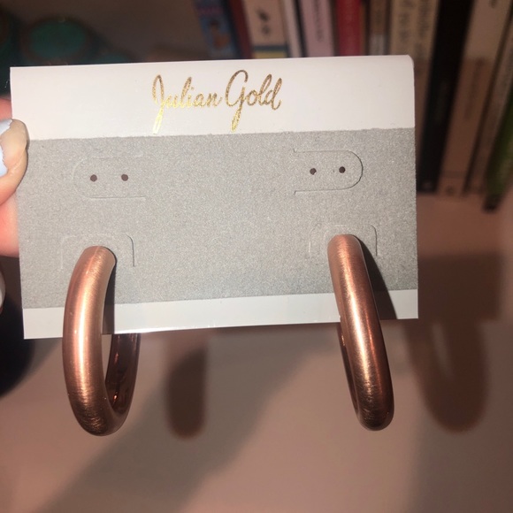 Julian Gold Rose Gold Earrings - Picture 1 of 2